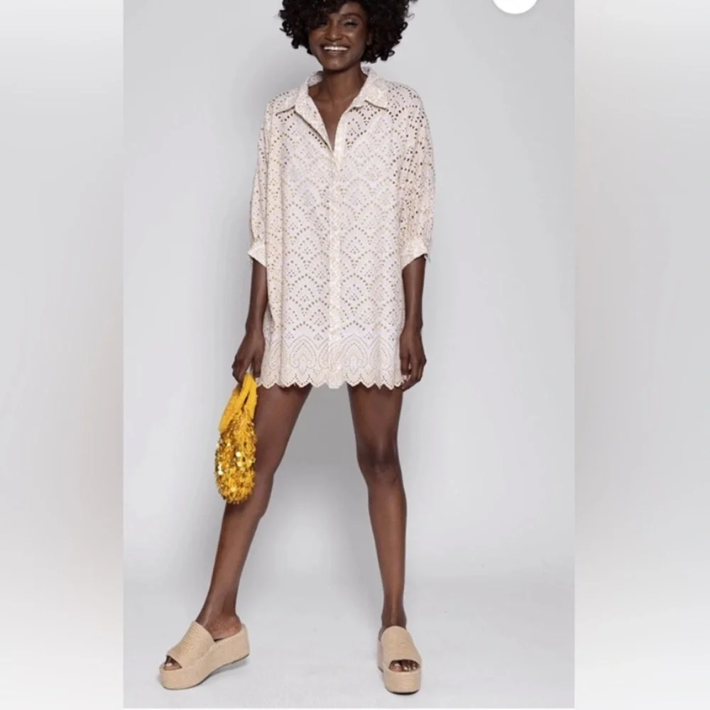 Sundress Lace Shirt Dress - Picture 2 of 11